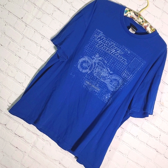 Harley-Davidson Motorcycles Bike Anatomy Graphic Print Tee Tshirt Mens Size 2XL - Picture 5 of 16
